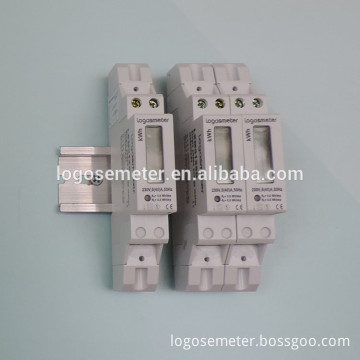 Single phase Din rail digital energy meter with CE LEM012SD